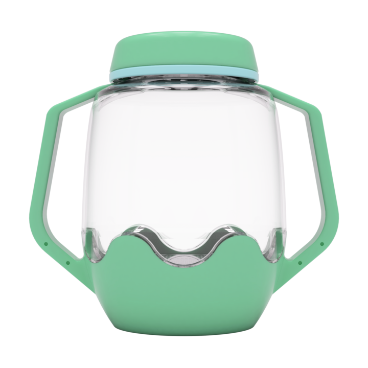 Üveg érzékszervi játékhoz, zöld