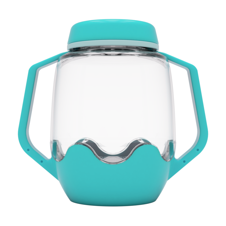 Szenzoros játéküveg, kék