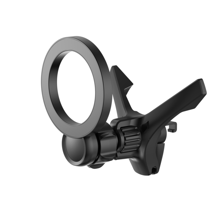 Autós tartó mágneses telefonhoz, SDLOGAL®, markolattal a szellőzőrácsban, mágneses 360 fokban forgatható, Univerzális, autós kiegészítők, Töltés nem fogadható el, Fekete