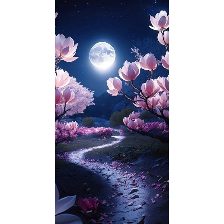 Set mozaic de broderie cu diamante 5D, Model DP286, 30x40 cm, Multicolor