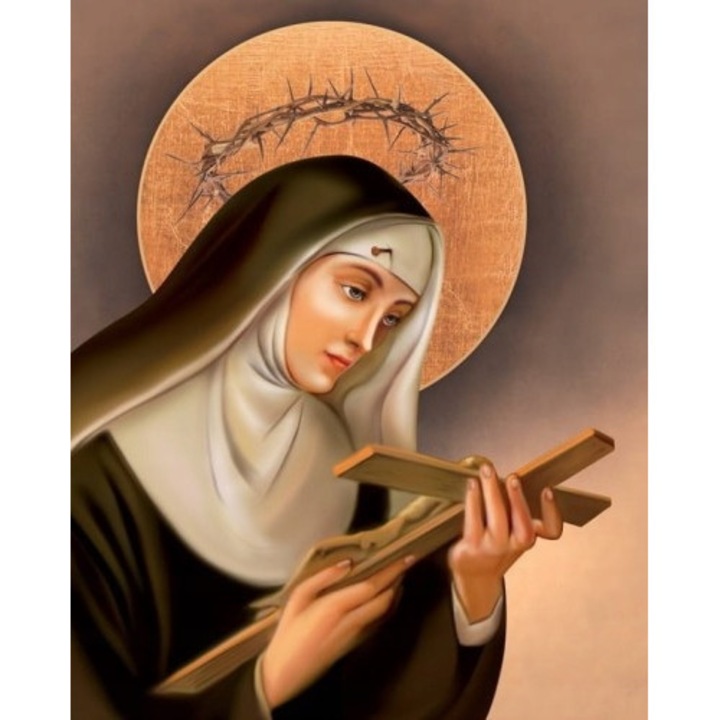 Set mozaic de broderie cu diamante 5D, Model DP282, 30x40 cm, Multicolor