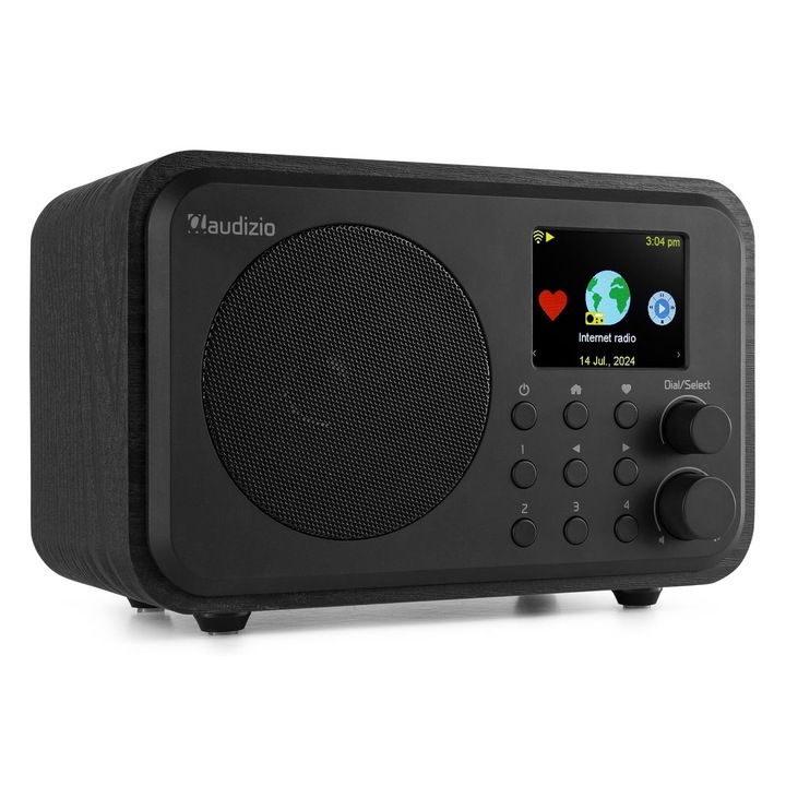 Audizio Vicenza akkumulátoros internetrádió DAB+ FM – fekete