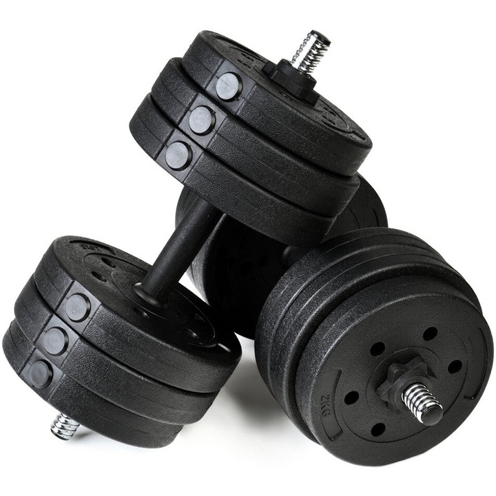 Funfit állítható 30kg bitumen Súlyzó szett 2x15kg - fekete