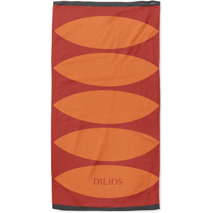Плажна кърпа Dilios Tahiti, 90x170 см, 100% памук, 400 гр/м2