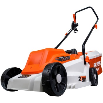 Masina de tuns gazon/iarba electrica Ruris RXE1200, putere 1200 W, latime taiere 32 cm, inaltime taiere 25 - 60 mm, 3 trepte de taiere, sac colector 30 l