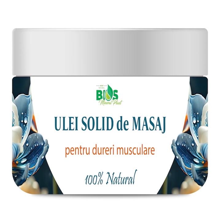 Ulei solid de masaj, pentru dureri musculare, reduce disconfortul muscular si articular, 100% natural, Bios Mineral Plant, 150 ml