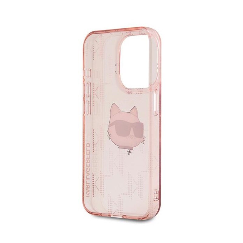 Husa telefon, Karl Lagerfeld, Pentru iPhone 15 Pro Max, Roz