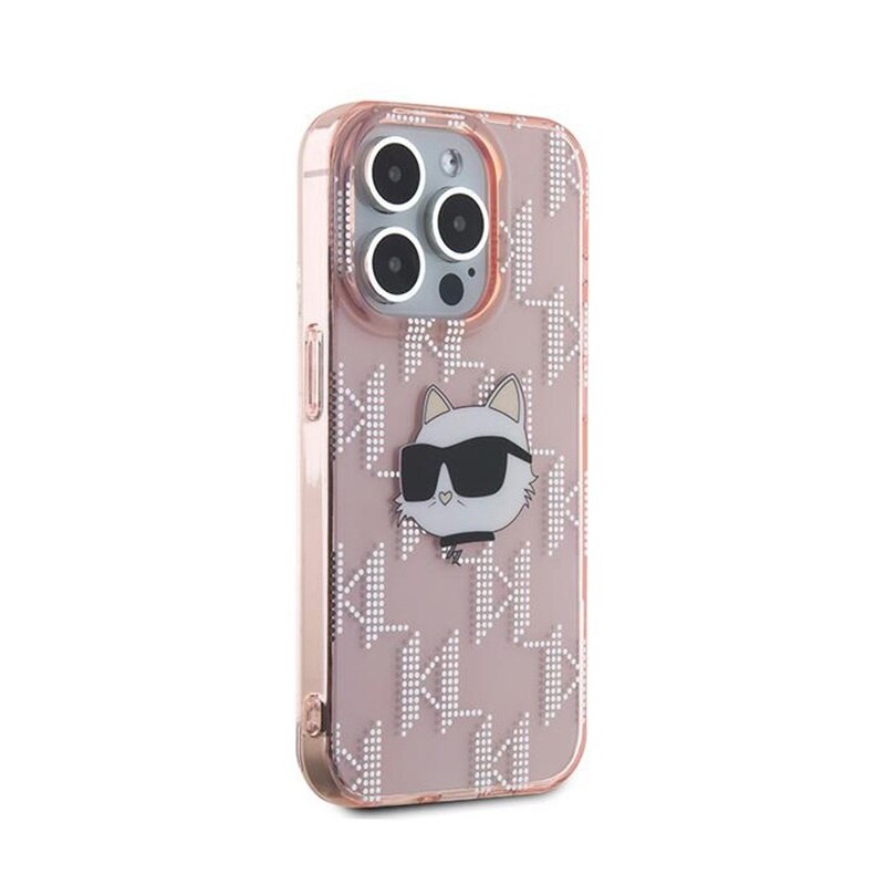 Husa telefon, Karl Lagerfeld, Pentru iPhone 15 Pro Max, Roz