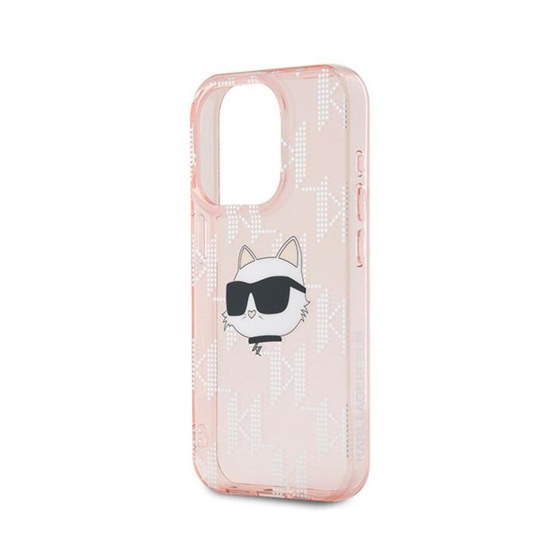 Husa telefon, Karl Lagerfeld, Pentru iPhone 15 Pro Max, Roz