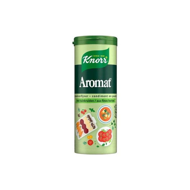 Condimente, solnita cu capac, verdeata de gradina, Aromat, 88 g, Knorr