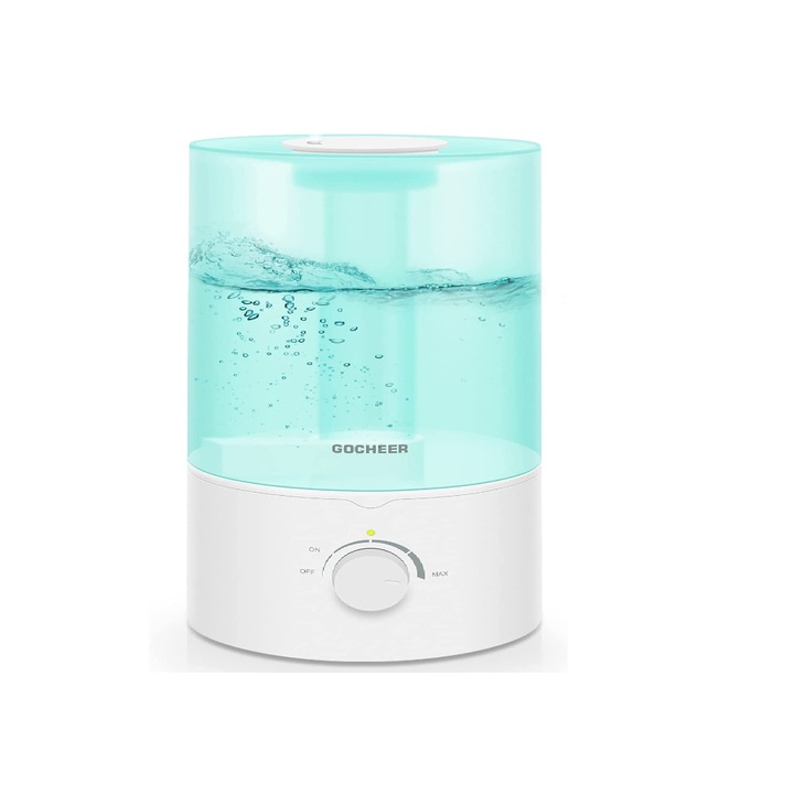 GOCHEER ultrahangos párásító, hordozható, csendes működésű, állítható páratartalom szabályozás, ME-3140