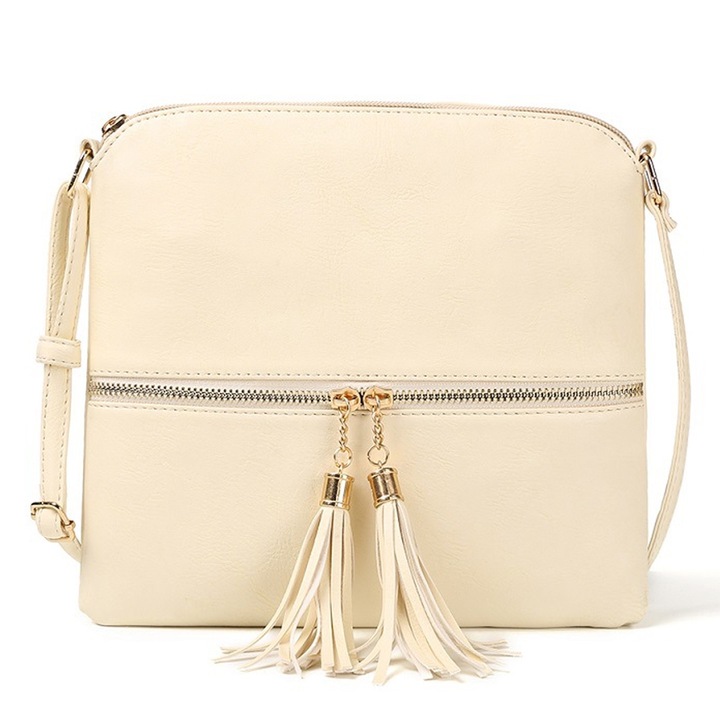 Jormftte válltáska, rojtos modell, sokszínű, 24x23x2cm, 1 darabos készlet