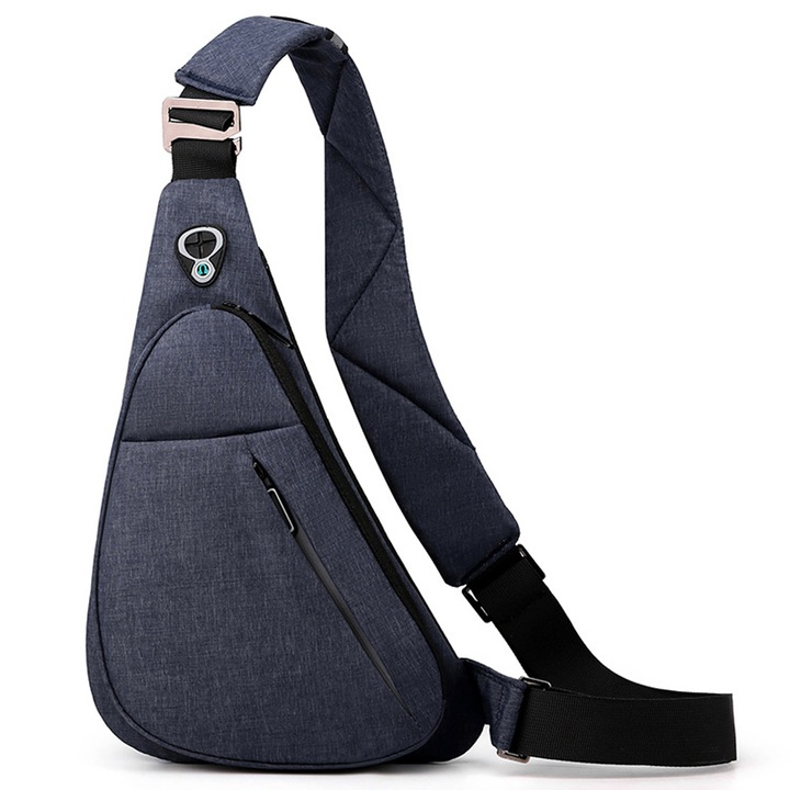 Hátizsák táska, QttvbTna, poliészter, kék, unisex, 35x22x4cm