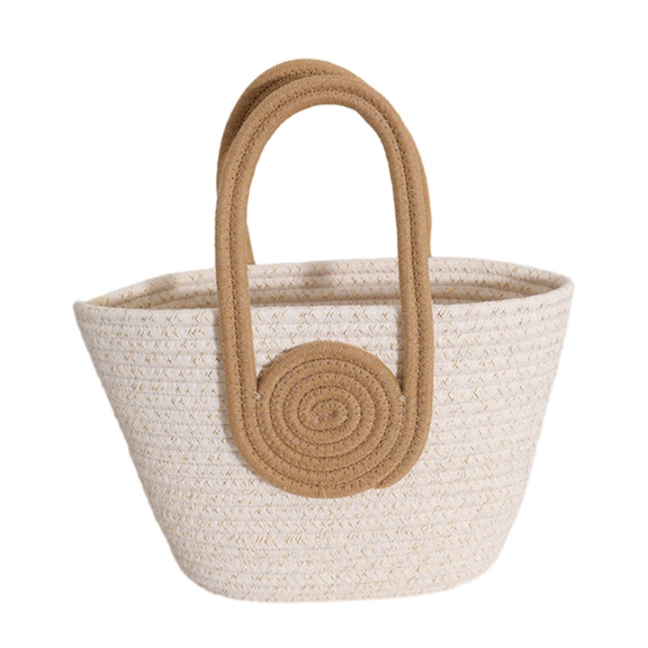 Női bevásárlótáska, Jormftte, fekete+fehér, 33x21x11cm, 1 db-os szett.