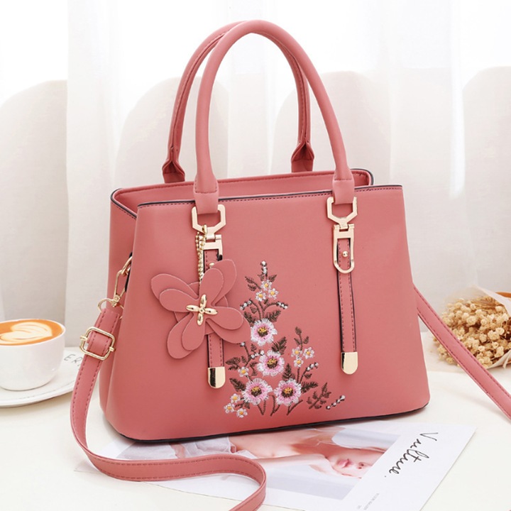 Jormftte női válltáska, patchwork design, többszínű, 30x25cm