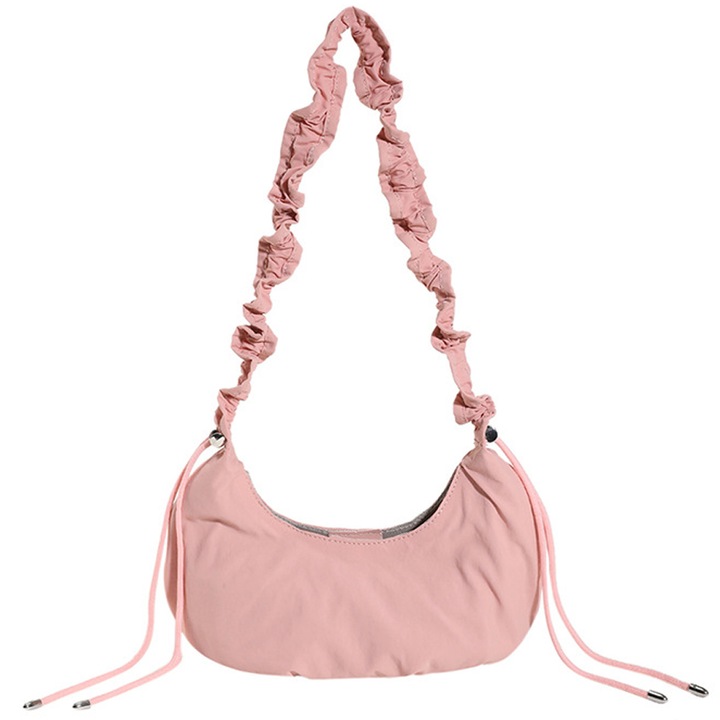 Női válltáska, Jormftte, rózsaszín/fekete/fehér/khaki, 32x20x5cm, 1 darabos szett