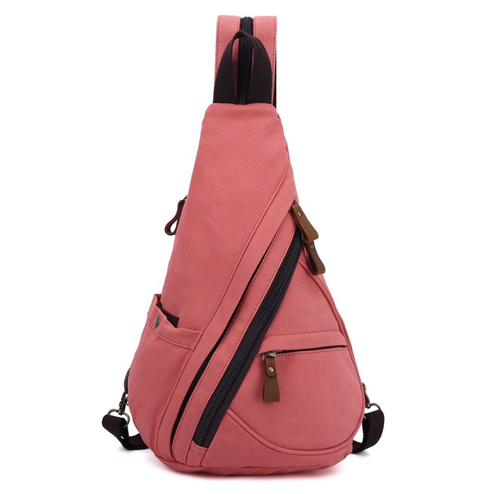 Jormftte vászon hátizsák, fekete, 9x6.5x15.6in, 1 darabos készlet