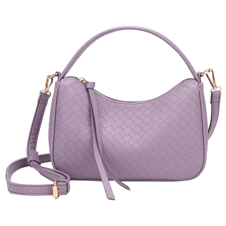 Női válltáska QttvbTna, poliuretán, lila, 20x6x16cm