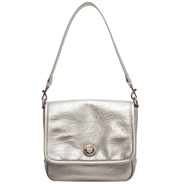 Jormftte Női Crossbody Táska, 24x19x8cm, Ezüst/Fekete/Bézs, 1 db-os készlet