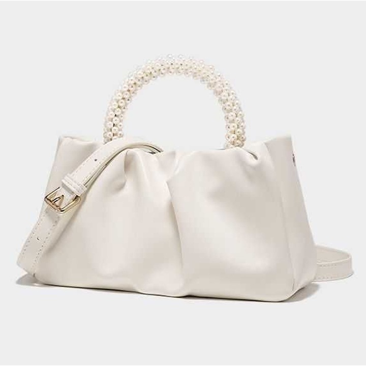 Női táska, QttvbTna, Ökológiai bőr, fehér, 22x11,5x7 cm