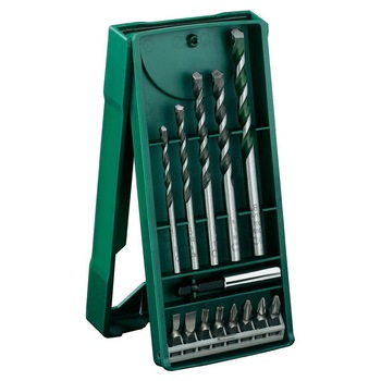 Set 14 accesorii Bosch X-Line, biti, adaptor, burghie lemn, zidarie, metal si beton Set 14 accesorii Bosch X-Line, biti, adaptor, burghie lemn, zidarie, metal si beton