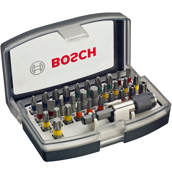 Комплект 32 накрайника Bosch Pro-Mix 2607017319, Бита, Битов адаптер