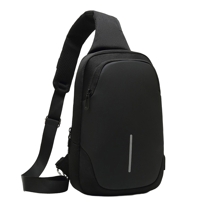 Férfi táska Jormftte, vízálló, 31x20x10cm, fekete