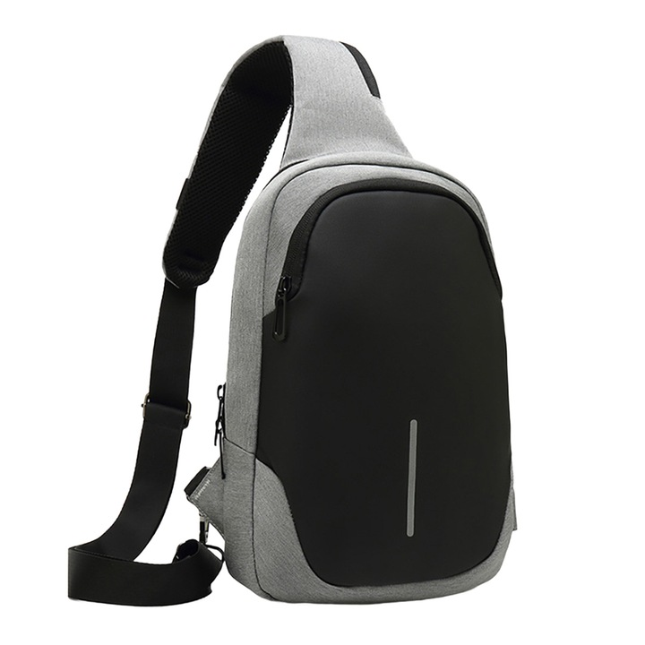 Hátizsák, Jormftte, vízálló, 31x20x10cm, szürke