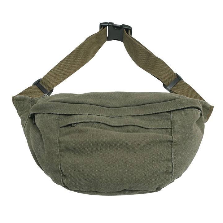 Vászon hátizsák, Jormftte, zöld, 47x20x10cm