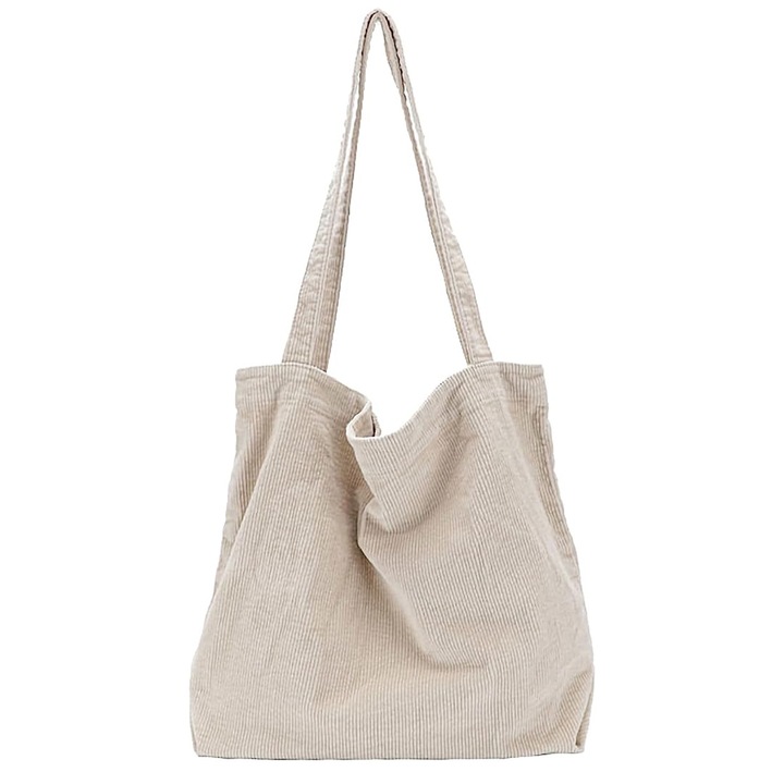 Női válltáska, Jormftte, nagy kapacitású, szürke/zöld/sötétzöld/khaki, 46x39x12cm