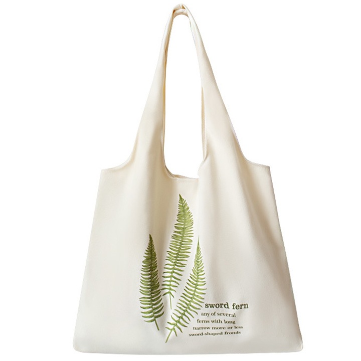 QttvbTna táska, vászon, ekrü, 36x30x8cm