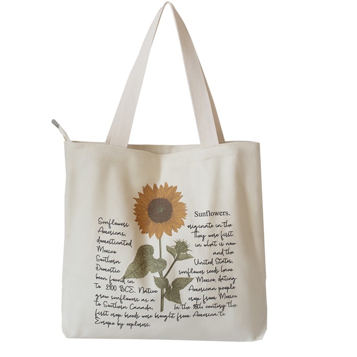 Csomagtartó táska, QttvbTna, vászon, fehér, cipzárral záródó, 40x35x10cm