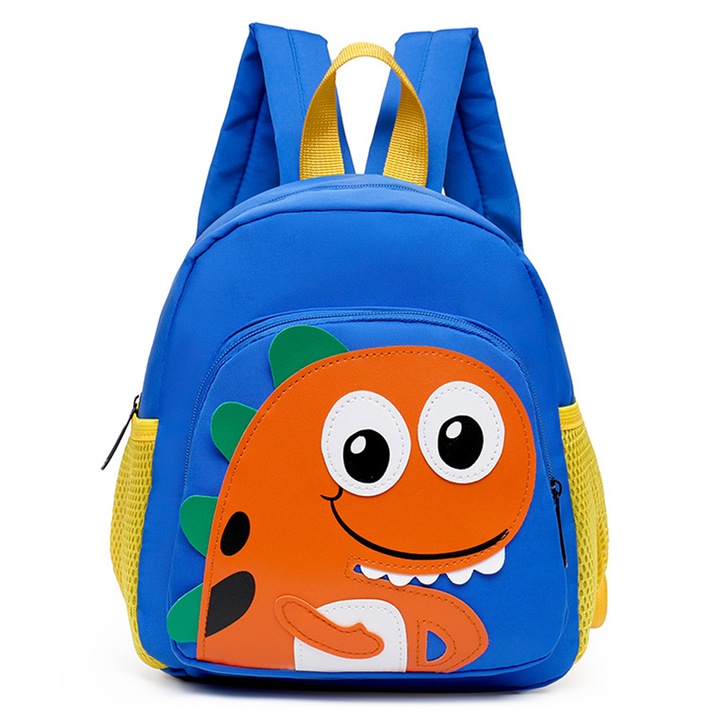 Jormftte mini hátizsák, 3D dinoszaurusz, piros/sárga/sötétkék/fekete, 6-12 év