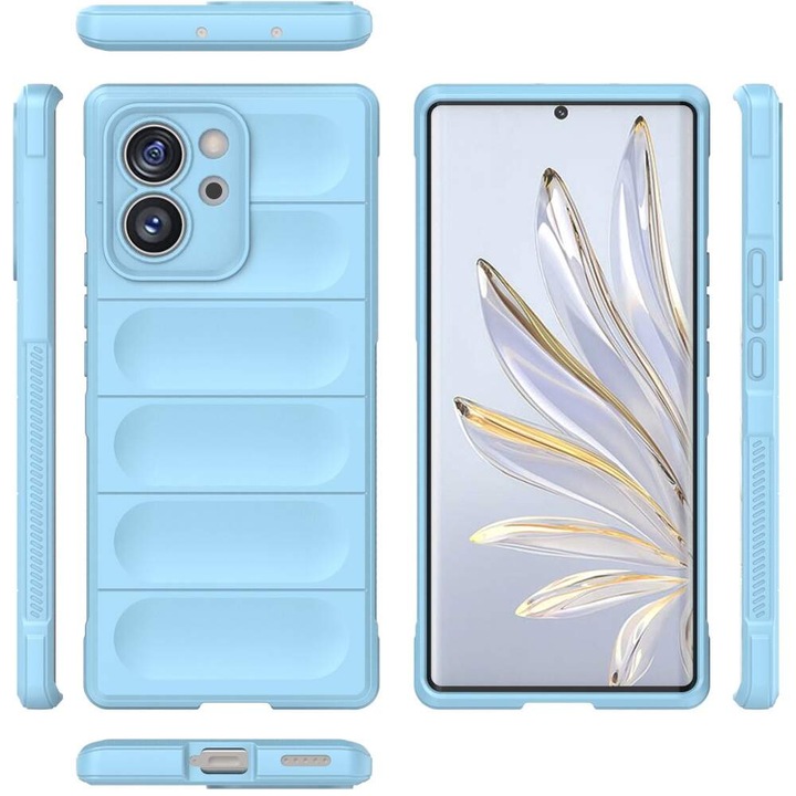 Капак Wave, съвместим с Xiaomi 13T Pro / 13T, Anti-Shock Grip, Tpu, Baby Blue