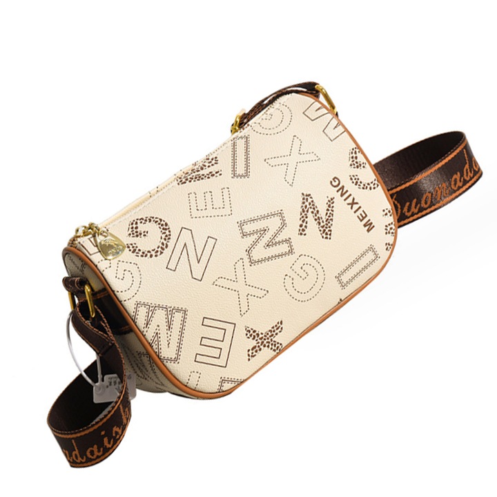 Jormftte kis PU crossbody táska, egyszerű design, fehér színű, kis méretű