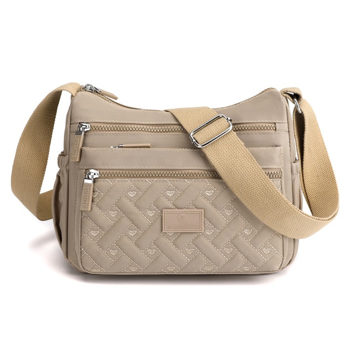 OEM Crossbody női táska, több zsebbel, nylonból, vízálló, könnyű