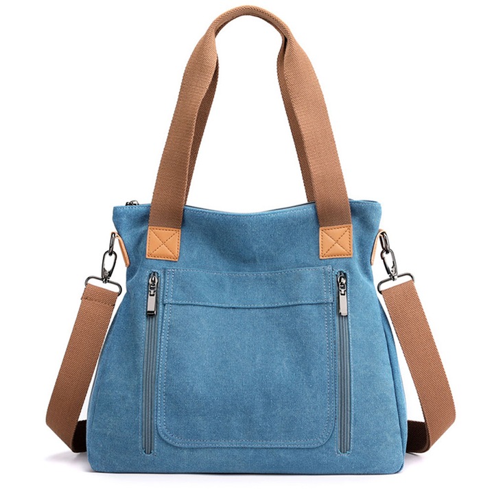 QttvbTna válltáska, vászon, 35x32x12cm