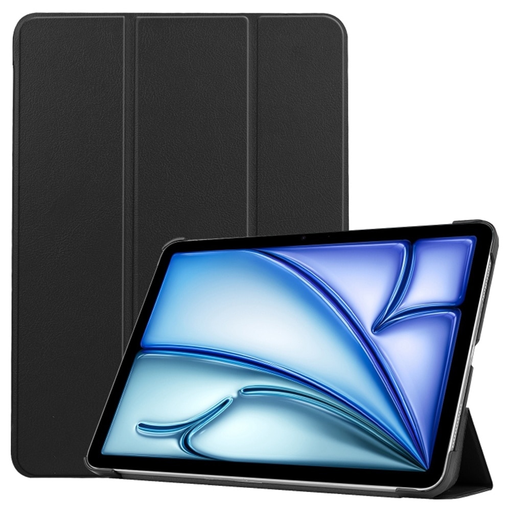 Husa compatibila cu iPad Air 13 (2024), 13.0 inchi, Tip carte, Bounce Comando, Protectie completa, Stand, Negru