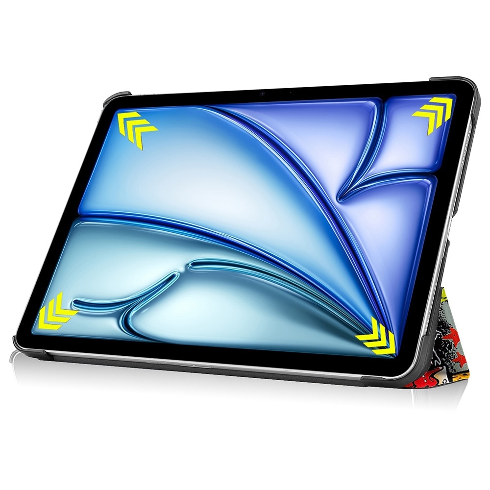 Husa compatibila cu Apple iPad Pro 13 (2024), 13.0 inchi, Tip carte, Bounce Technology, Functie Wake/ Sleep, Comando Stand, Protectie completa, Multicolor
