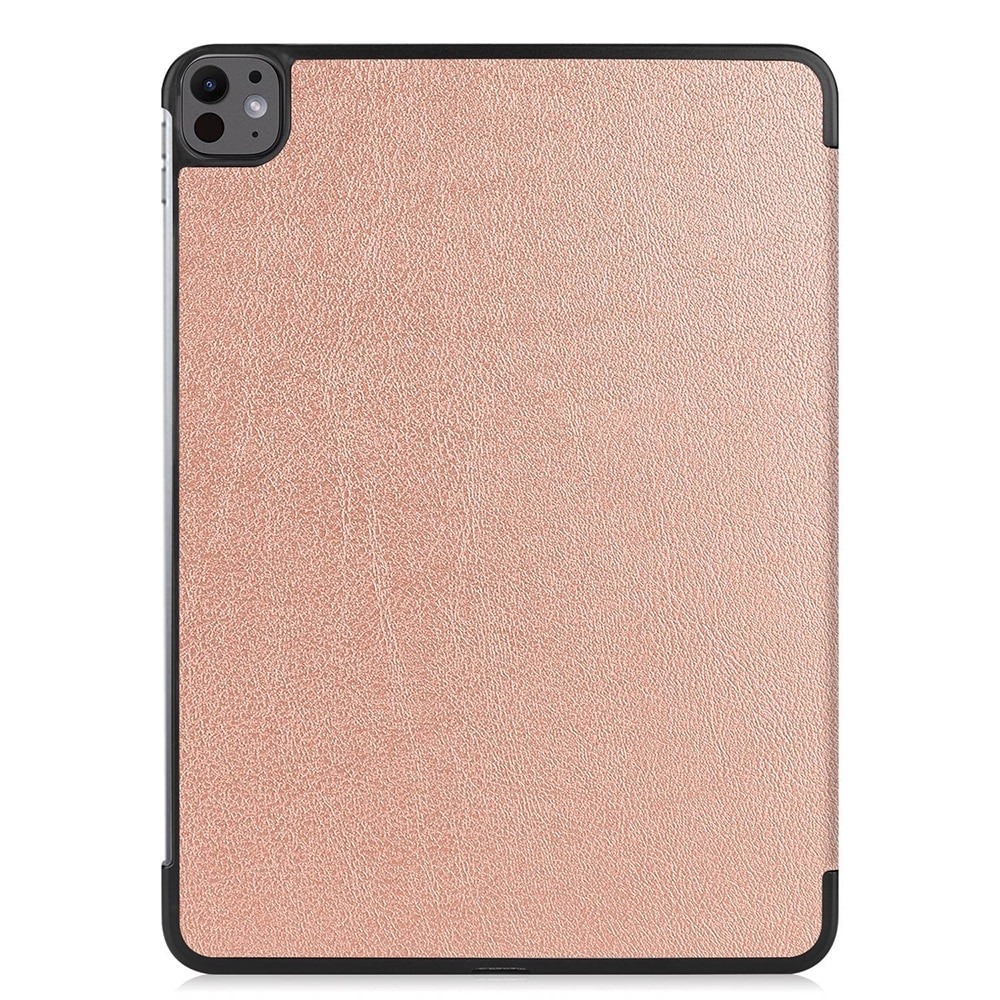Husa compatibila cu Apple iPad Pro 13 (2024), 13.0 inchi, Tip carte, Bounce Comando, Protectie completa, Stand, Rose Gold