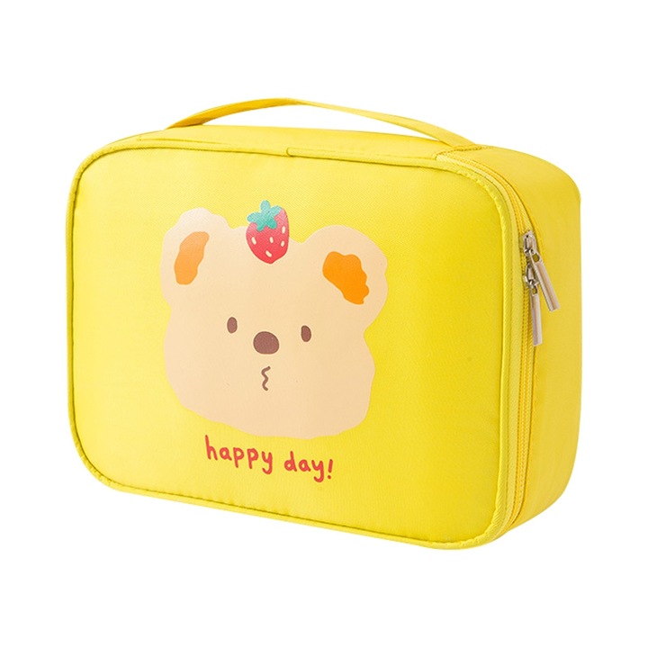 Geanta de depozitare impermeabila pentru cosmetice de calatorie geanta de machiaj geanta de spalat lenes, stil: stil3;