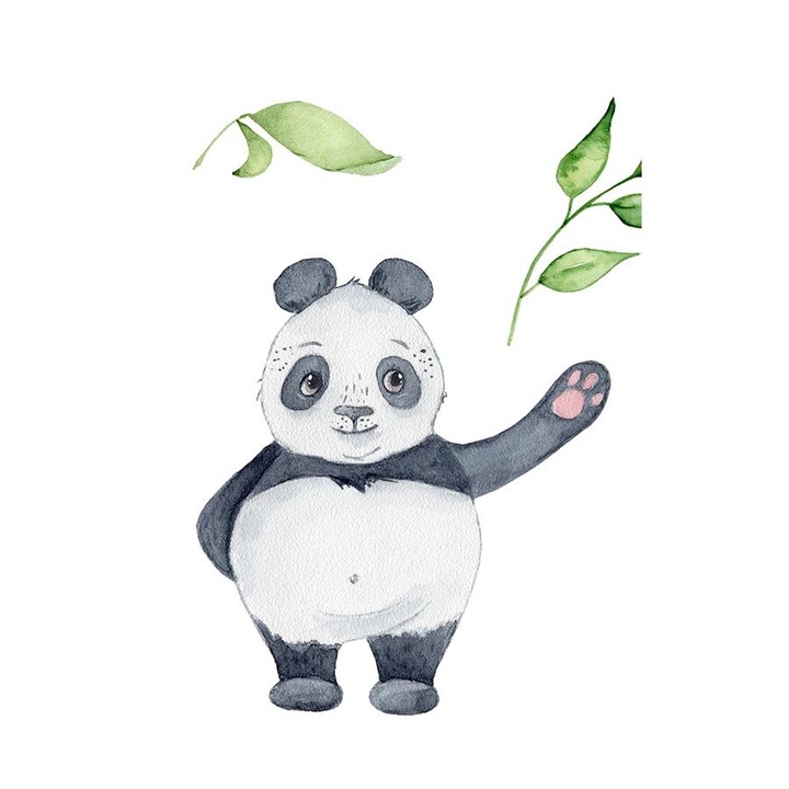 Картина на канава, Бебе Панда, 70 х 100 см