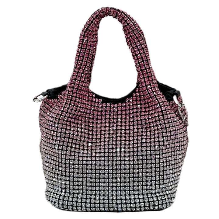 QttvbTna estélyi táska, valódi bőr, többszínű, 15x15x14cm