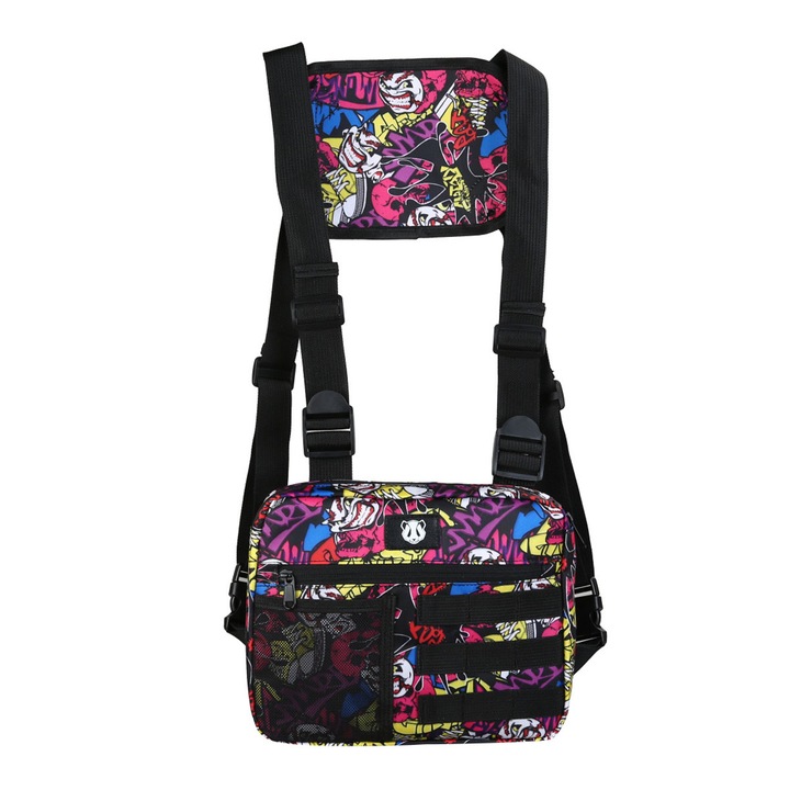 Rucsac tactic Cozevdnt, 25l, multicolor, pentru fete, material poliester, protectie umeri
