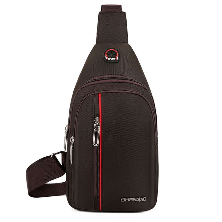 Rucsac Crossbody Cozevdnt, 25l, impermeabil, cu orificii pentru casti, multicolor