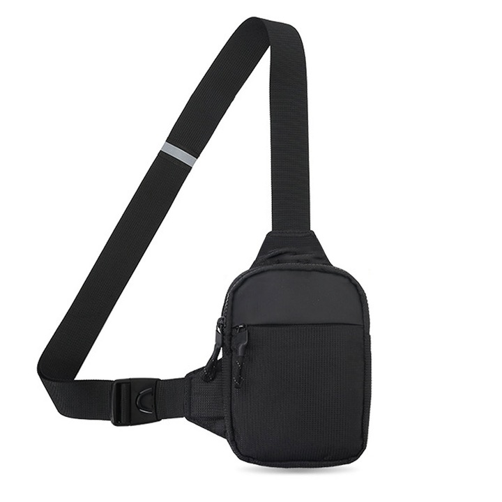 Rucsac crossbody Cozevdnt, impermeabil, negru