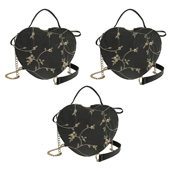 QttvbTna crossbody táska, bőr, virágos szívmintás, tarka, 17x21x6cm