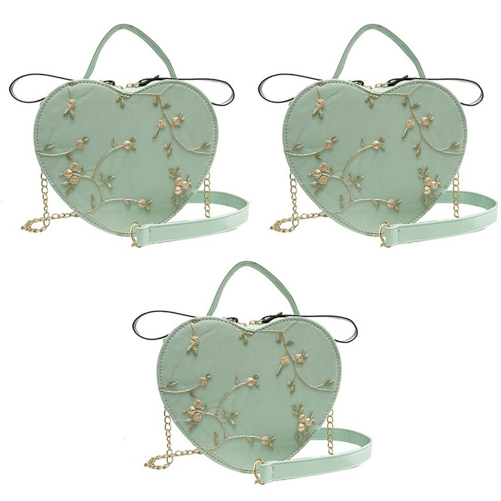 QttvbTna crossbody táska, bőr, virágos szívmintás, tarka, 17x21x6cm