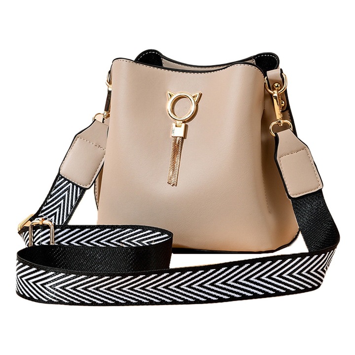 Jormftte női válltáska, nagy kapacitású, bordó, 20x20x11cm