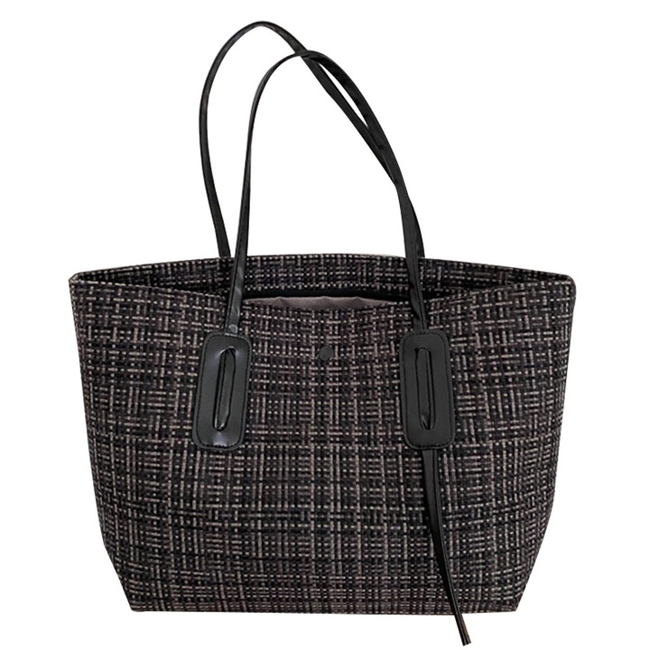 QttvbTna válltáska, bőr, vízálló, lopásgátló, A4-es iratokhoz, fekete